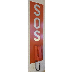 SOS-Platte mit Telefon 2001 UP oder 90 AP für Wandmontage Image